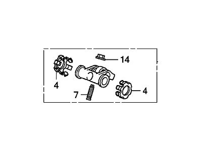 Honda 14624-R40-A00 Arm Assembly, Exhuast Rocker