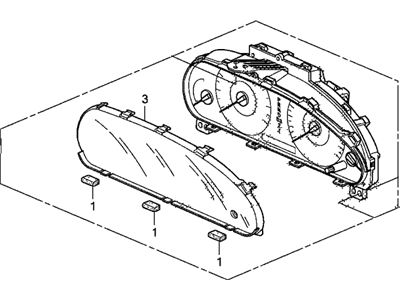 Honda 78100-TA0-A12 Meter Assembly, Combination