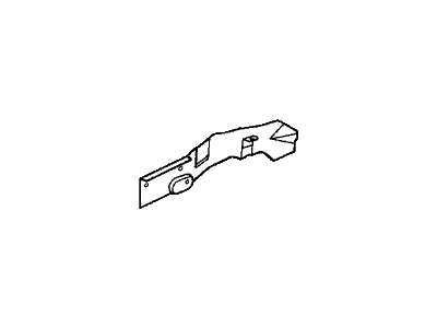 Honda 60912-SR3-A00ZZ Plate, L. FR. Side Frame Back