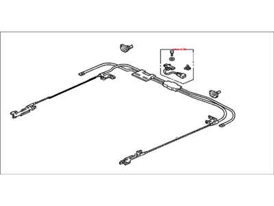 Honda 70400-SR4-003 Cable Assembly, Sunroof