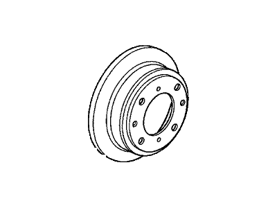 Acura 42510-SR3-A11 Disk, Rear Brake
