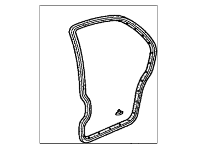 Honda 72810-SR1-A00 Weatherstrip, R. RR. Door