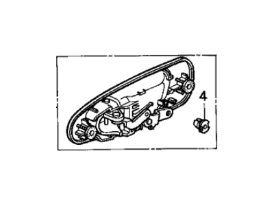 Honda 72680-SR1-A01 Handle Assembly, Left Rear (Outer)