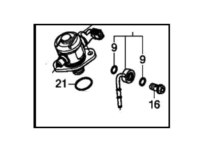 Honda 16790-5R1-004 Pump Assembly, Fuel High Pressure
