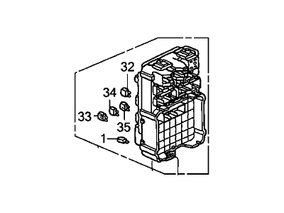 Honda 38210-S9V-A23 Box Assembly, Passenger Fuse