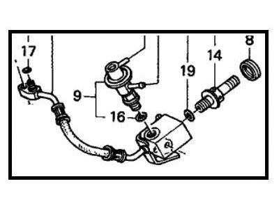 Honda 16722-P8E-A01 Hose B, Fuel Feed