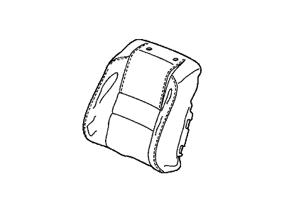 Honda 04815-S9V-A01ZC Cover Set, Driver Side Trim (Saddle) (Side Airbag)