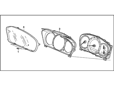 Honda 78100-STW-A02 Meter Assembly, Combination (Northland Silver)