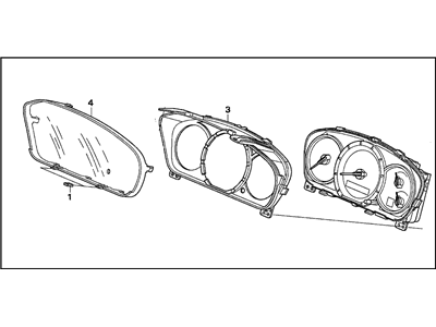 Honda 78100-STW-A12 Meter Assembly, Combination (Northland Silver)