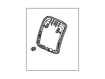 Honda 81127-S9V-A21ZB Cover, FR. Seat-Back *NH361L* (CF GRAY)