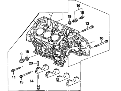 Honda 11000-RJE-A01 Block Assy., Cylinder