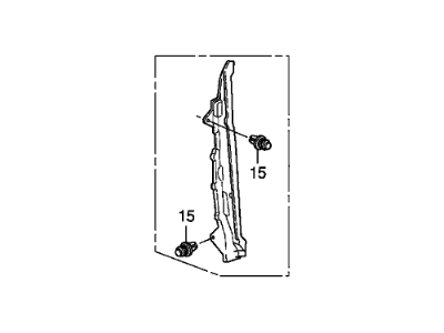 Honda 74105-TA0-A00 Enclosure, R. FR. Fender
