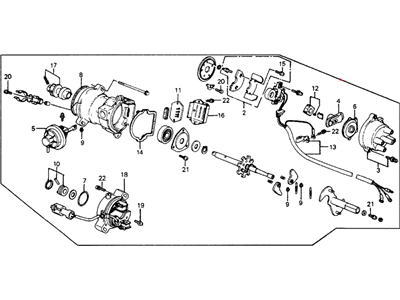 Honda 30105-PE7-662 Distributor Assembly