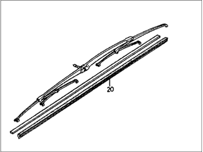 Honda 38450-SB2-013 Blade, Rear Windshield Wiper