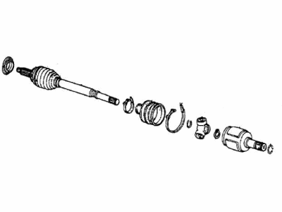 Honda 44010-SB2-962 Driveshaft Set, Passenger Side Outboard