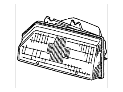 Honda 33103-SB2-681 Headlight Unit, Passenger Side