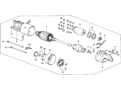 Honda 31200-PE0-005RM Starter Motor Assembly (0.8Kw) (S114-396) (Reman) (Hitachi)