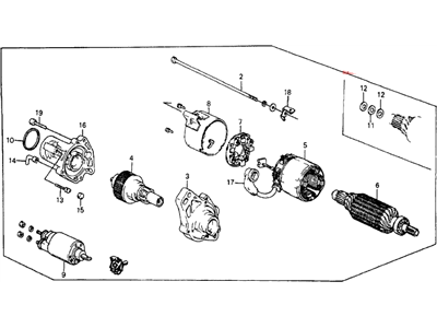 Honda 06314-PE1-305RM Starter Motor Assembly (Reman)