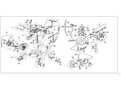 Honda 16100-PE1-A22 Carburetor Assembly