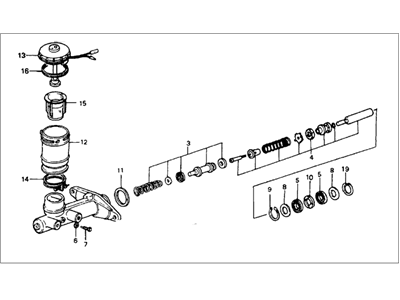 Honda 46100-SA5-033 Master Cylinder