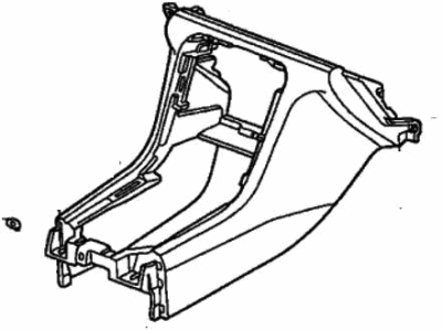 Honda 77291-SV4-A01ZA Console, FR. *G38L* (JADE GREEN)
