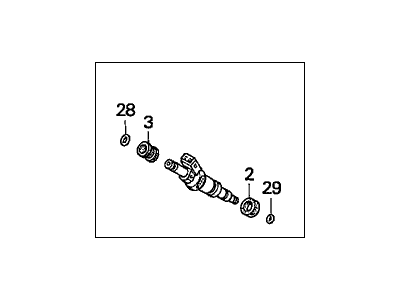 Honda 06164-P0A-A00 Injector Set, Fuel