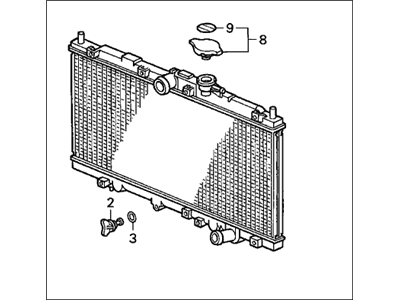 Honda 19010-P0H-A01 Radiator (Denso)