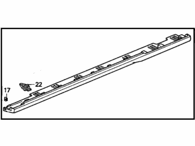 Acura 71850-SY8-A00 Garnish Assembly, Driver Side Sill