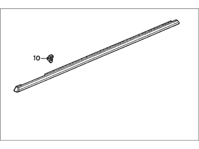 Acura 72450-SV2-013 Molding Assembly, Left Front Door