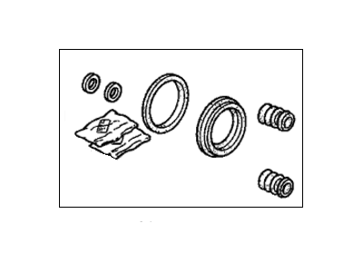 Honda 01463-SM4-A01 Caliper Set, FR.