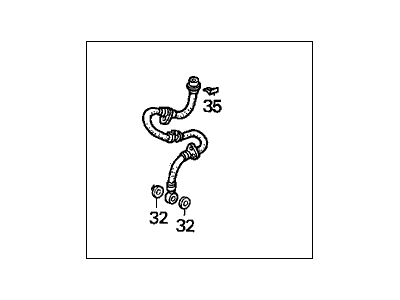 Acura 01465-SV4-000 Hose Set, Left Front Brake