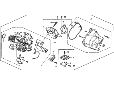 Honda 30100-P0A-A01 Distributor Assembly (D4J92-04) (Hitachi)