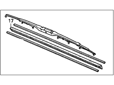 Honda 76630-SH2-305 Blade Windshield Wiper