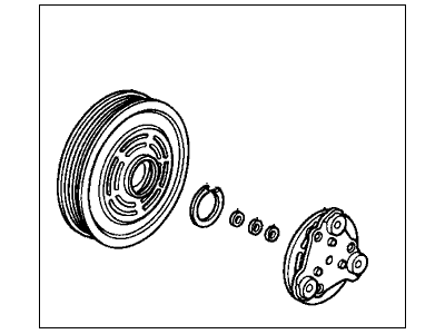 Honda 38011-P0A-A04 Clutch Set, Compressor