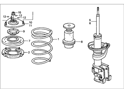 Honda 51601-SCV-A14 Shock Absorber Assembly, Right Front