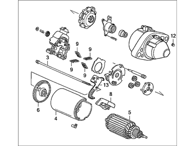 Honda 06312-RAA-506RM Starter Motor Assembly