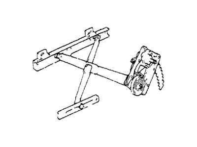 Honda 75310-SA6-013 Regulator, Right Front Door