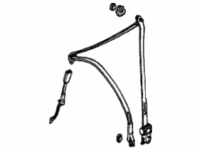 Honda 04814-SA5-305ZF Seat Belt Set, R. FR. *B49L* (FAIR BLUE)