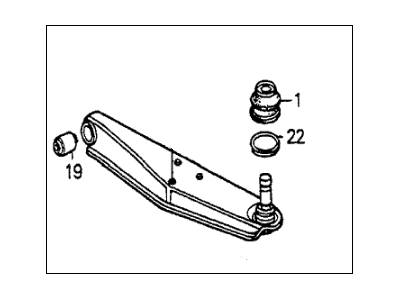 Honda 51360-SA5-020 Arm, Left Front (Lower)