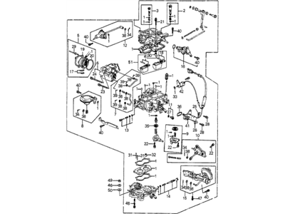 Honda 16100-PD2-677 Carburetor Assembly