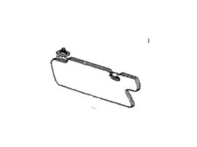 Honda 88220-SA5-674ZD Sunvisor Assembly, Driver Side (Meek Red)