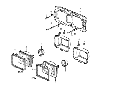 Honda 33150-SA6-775 Headlight Assembly, Driver Side (Stanley)