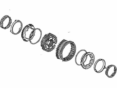 Honda 23618-5C8-305 Sleeve Set, Synchronizer (1-2)