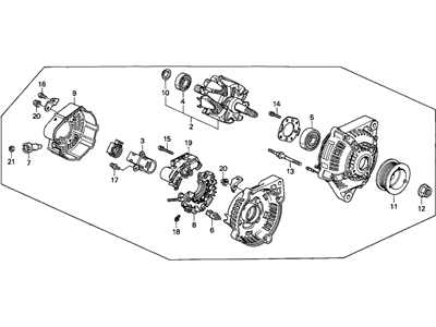 Honda 31100-P0A-003 Air Conditioner Generator Assembly