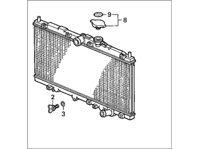 Acura 19010-P0H-A51 Radiator (Denso)