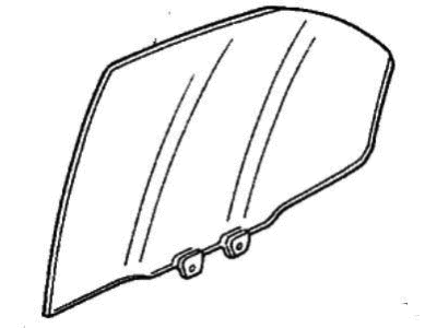 Honda 73411-SV4-A01 Glass, R. RR. Door (Green)