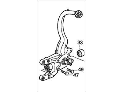 Honda 52116-SV4-C00 Knuckle, L. RR. (Drum)