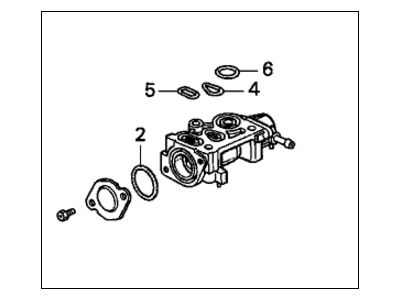 Honda 16500-P0A-A51 Valve Assembly, Fast Idle (Af42D)