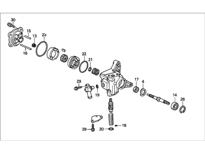 Acura 56110-P0A-013 Pump Sub-Assembly, Power Steering