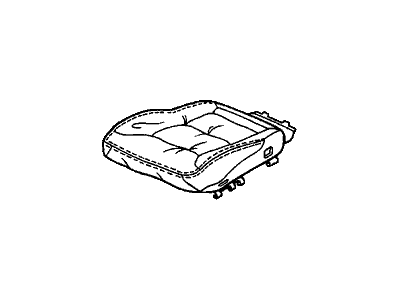 Honda 81531-SV1-B22ZB Cover, Left Front Seat Cushion Trim (Excel Charcoal)